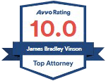 10/10 Avvo Rating James Bradley Vinson