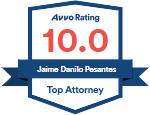 10/10 Avvo Rating Jaime Danilo Pesantes
